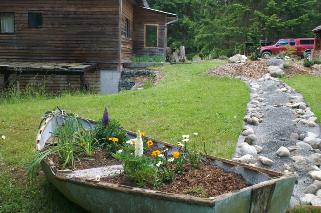 rowboat planter rowboat planter